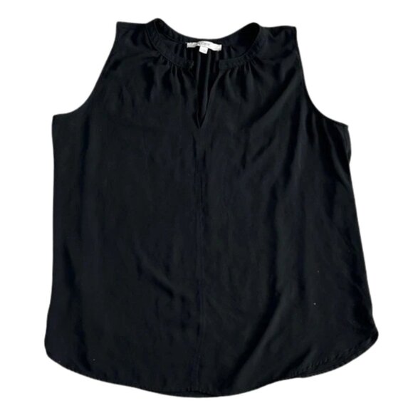 LOFT Tops - LOFT Black Sleeveless V-Neck or Keyhole Blouse - Size L